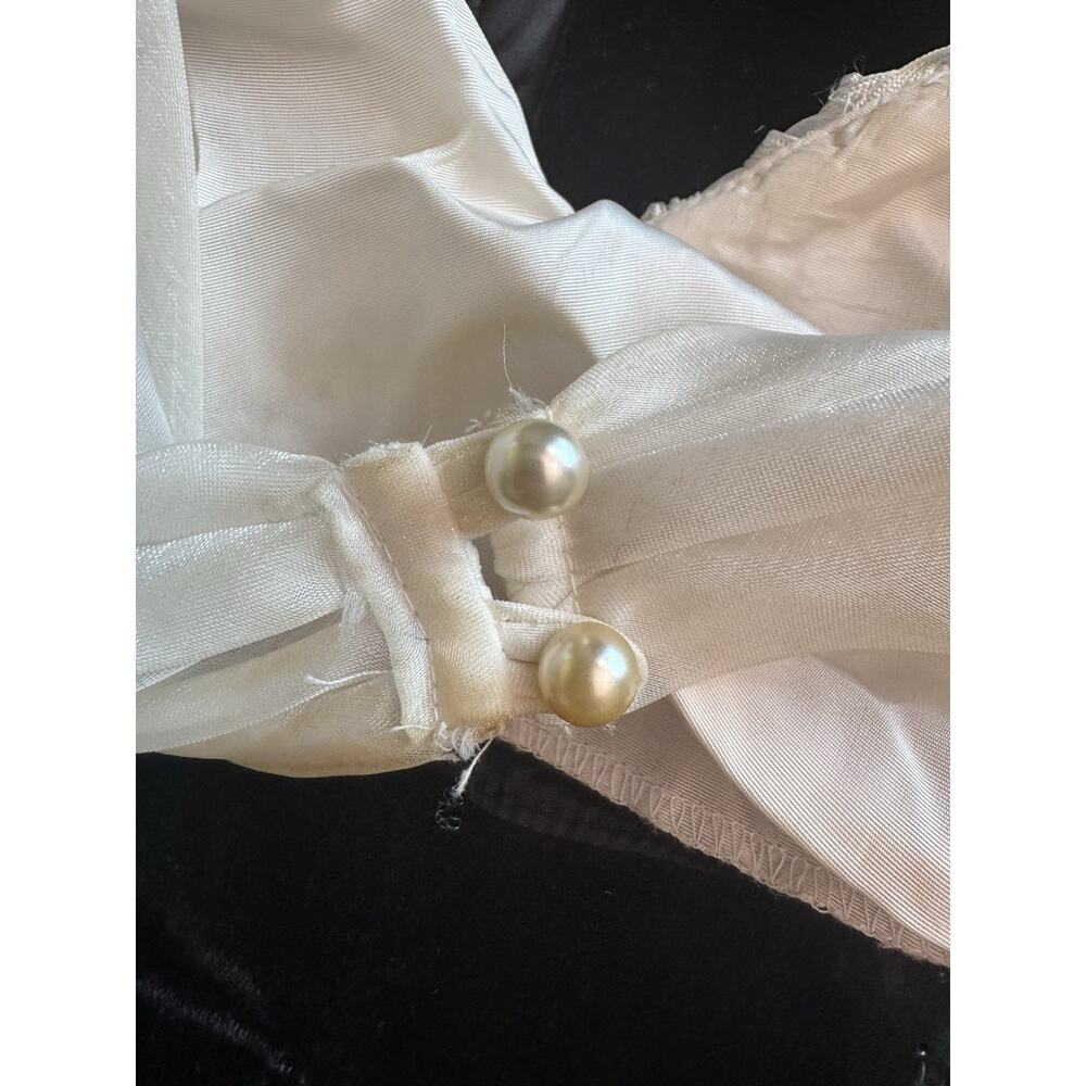 Zum Zum Vintage Dress Black Velvet Baby Doll Halter Formal Midi Dress Size 8 Y2K - Picture 11 of 12
